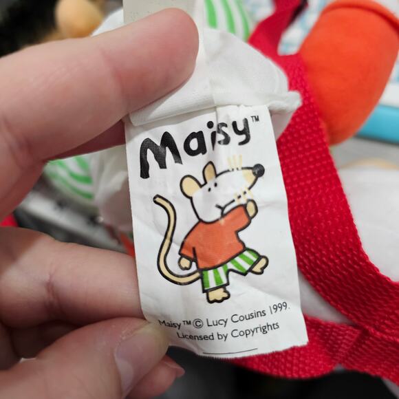 Maisy Small Backpack with clip plush keychain vintage mischief makers - Picture 13 of 16